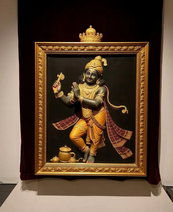 Tanjore Painting of Krishna, c.1880